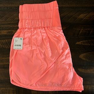 Free People Movement The Way Home Shorts, NEW, Size Large, Papaya Punch